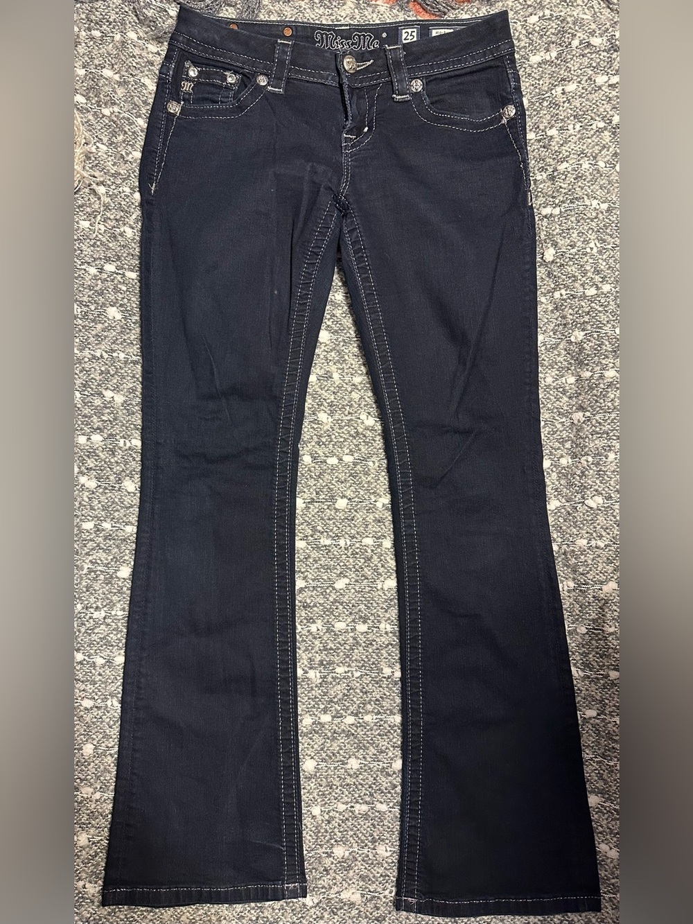 Miss Me Dark Blue Flare Jeans